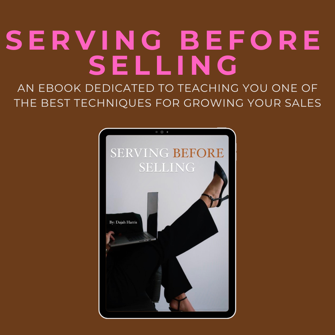 SERVING BEFORE SELLING